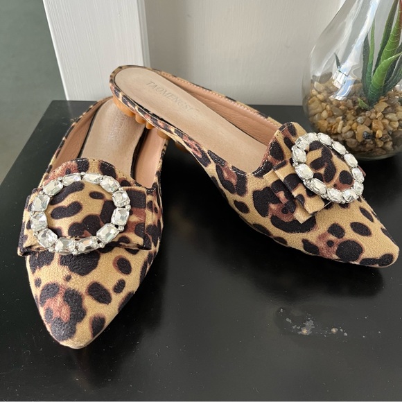 Taomengsi Shoes - Taomengsi Leopard slip on mules Sz 7.5